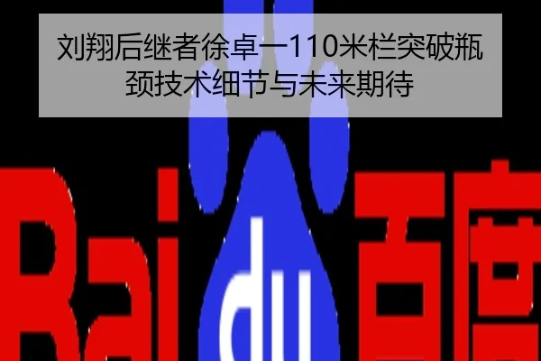 刘翔后继者徐卓一110米栏突破瓶颈技术细节与未来期待